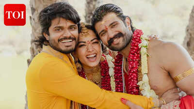 Anand Deverakonda's Joyful Dance with Vijay and Rashmika at Their Wedding Celebration |