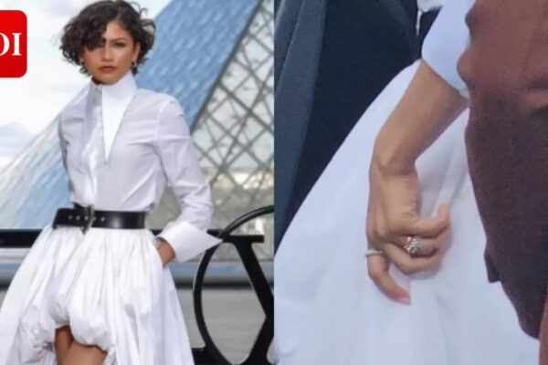 Zendaya embraces the bridal trend after secret wedding to Tom Holland; wedding ring steals all the attention during her fashion week appearance |