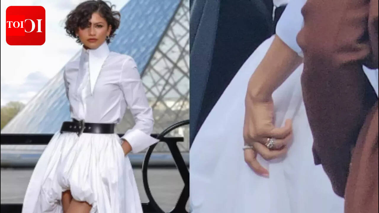 Zendaya embraces the bridal trend after secret wedding to Tom Holland; wedding ring steals all the attention during her fashion week appearance |