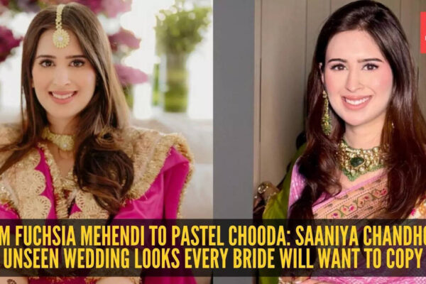 Arjun Tendulkar Wedding: Arjun Tendulkar's wife Saaniya Chandhok’s pink mehendi and pastel chooda looks steal the show in unseen wedding pictures