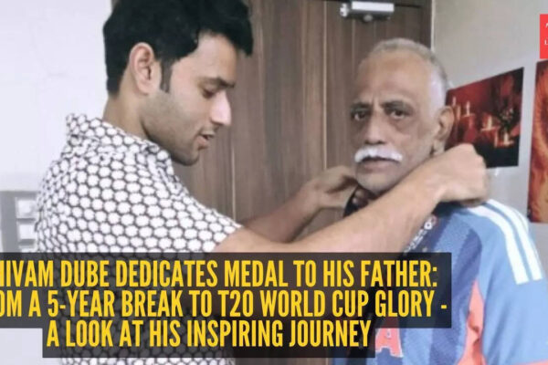Shivam Dube dedicates medal to his father: From a 5-year break to T20 World Cup glory - A look at his inspiring journey |