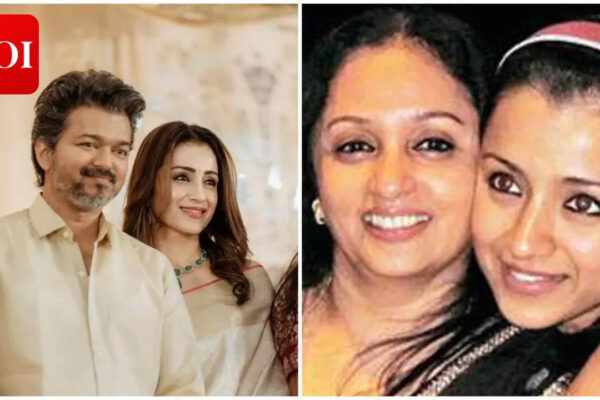 Did Trisha Krishnan’s mother Uma Krishnan hint at her wedding with Thalapathy Vijay? A ‘like’ sets the internet talking | Tamil Movie News