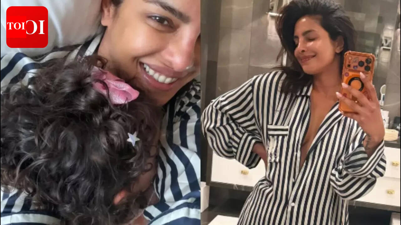 Priyanka Chopra cuddles with daughter Malti after glamorous Oscars night - PICS﻿﻿ |