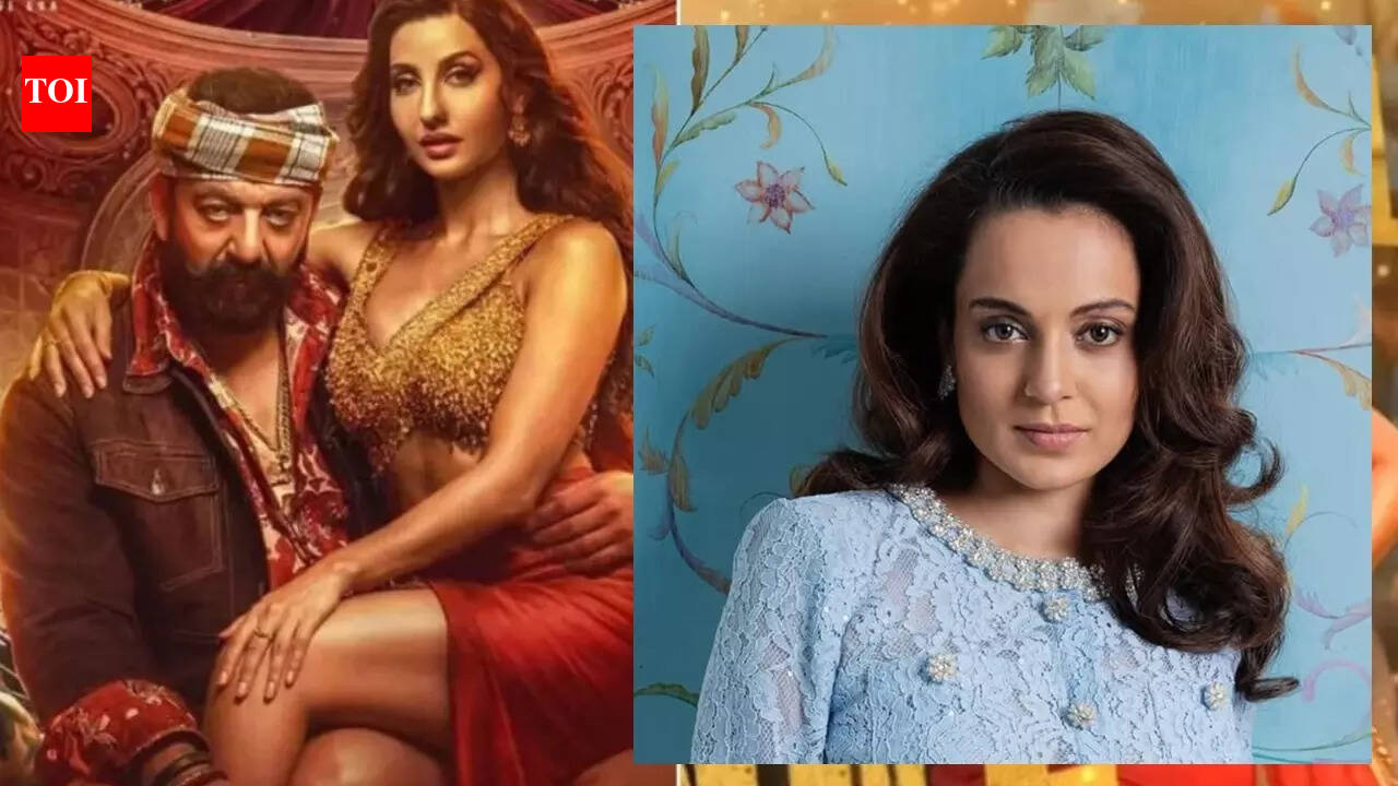 Kangana Ranaut: 'Cheap tactics, attention seeking ke liye hadd paar kardi hai,' Kangana Ranaut reacts to Nora Fatehi, Sanjay Dutt's song 'Sarke Chunar' |