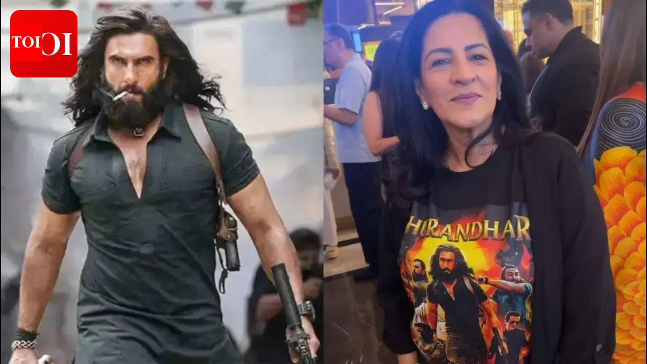 Dhurandhar 2: 'Dhurandhar: The Revenge': Ranveer Singh’s proud mother proves she is his biggest fan; wears customised tee to screening |