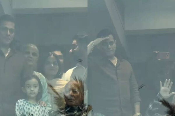 Salman Khan fulfills Eid ritual of greeting fans, Salim Khan spotted for the first time after being discharged from hospital - WATCH VIDEO |