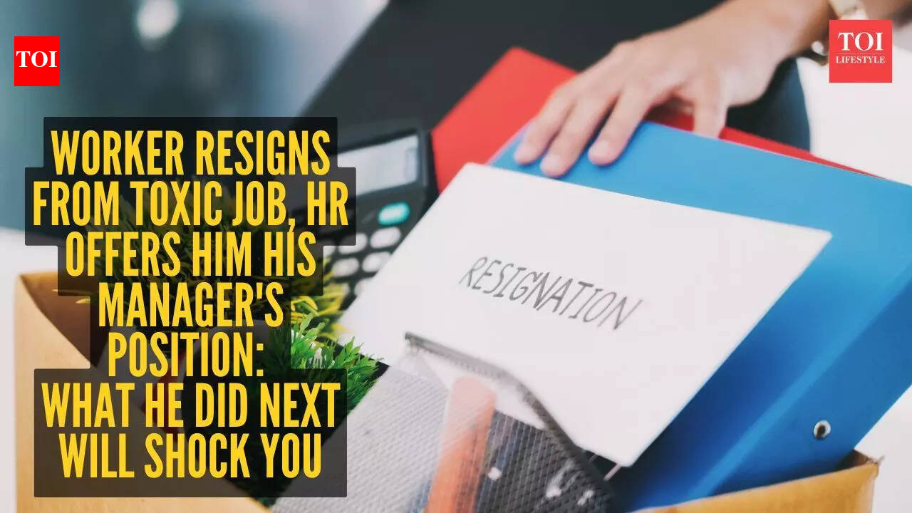 Worker resigns from toxic job, HR offers him his manager's position: What he did next will shock you |