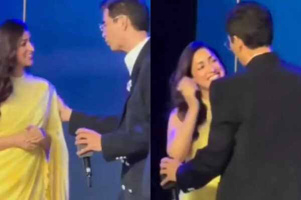 Karan Johar hugs Yami Gautam at an event amidst 'Dhurandhar 2' success, calls her one of his favourite actors, netizens react | Hindi Movie News