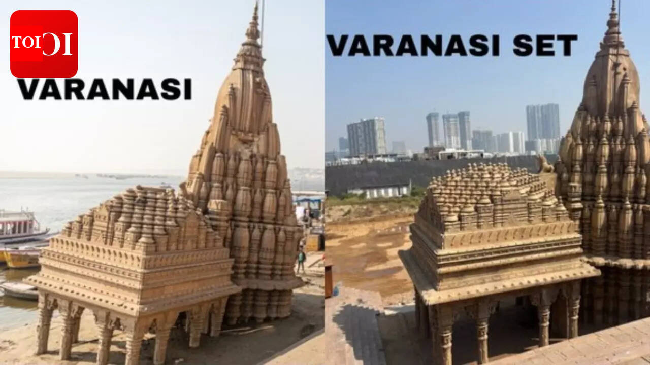 'Varanasi' set pics unveiled; SS Rajamouli recreates city for Mahesh Babu, Priyanka Chopra and Prithviraj Sukumaran starrer |