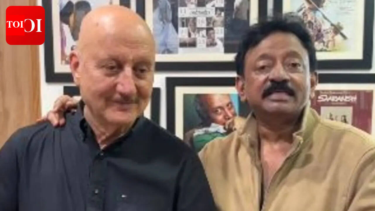 Anupam Kher meets Ram Gopal Varma; 'Tanvi The Great' actor calls the filmmaker a master of cinema conversations |