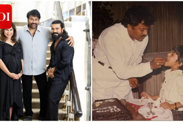 On Ram Charan 41st birthday, Upasana Konidela hints at daughter Anveera’s resemblance as Chiranjeevi shares unseen childhood photos |