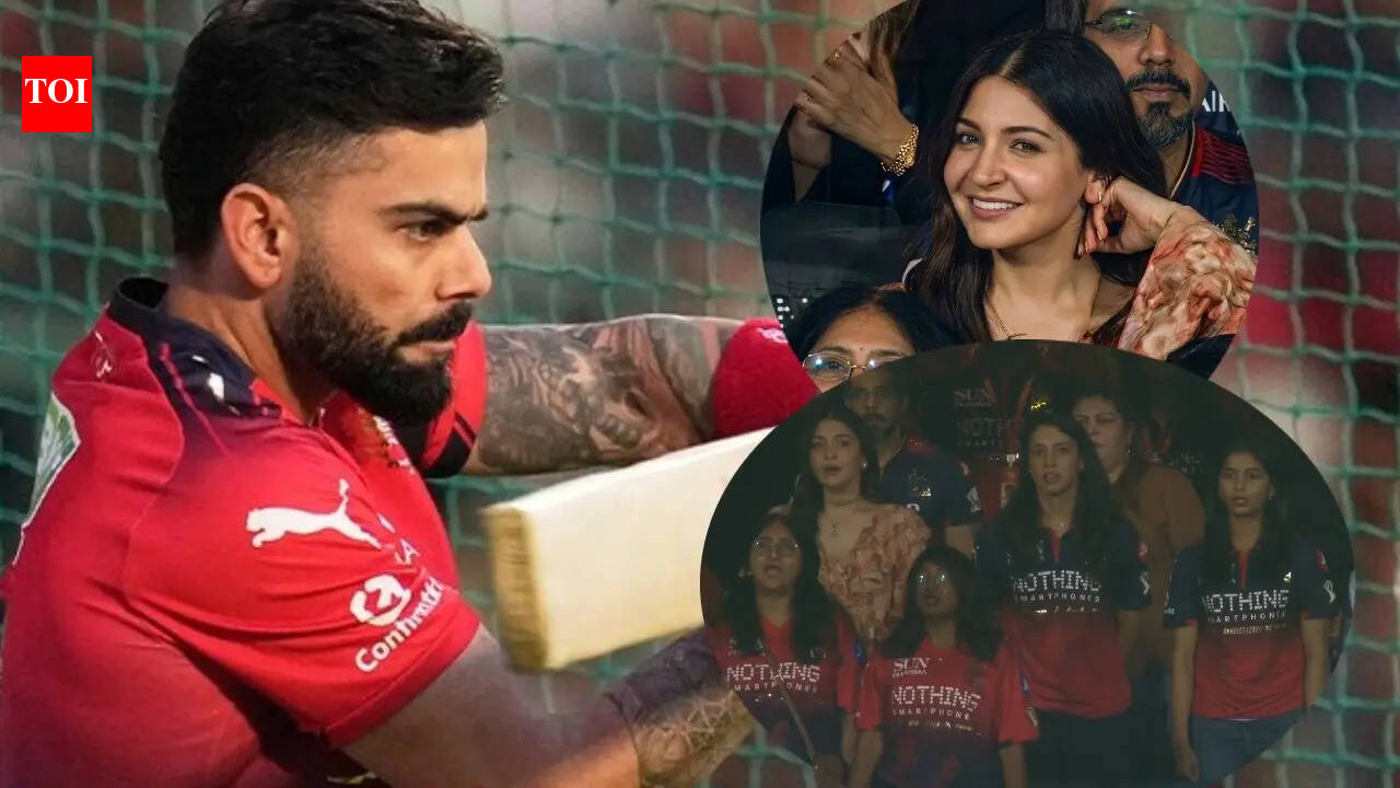 Anushka Sharma cheers for Virat Kohli in the stands, bonds with Smriti Mandhana, Jemimah Rodrigues at RCB's opening match at IPL 2026 | Hindi Movie News