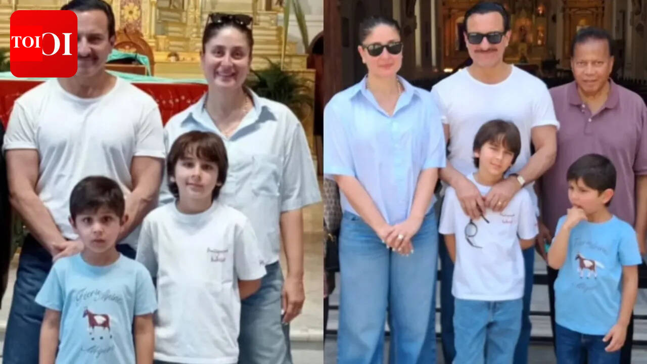 Kareena Kapoor Khan and Saif Ali Khan visit Bandra church with sons Taimur and Jeh - PICS﻿﻿﻿ |