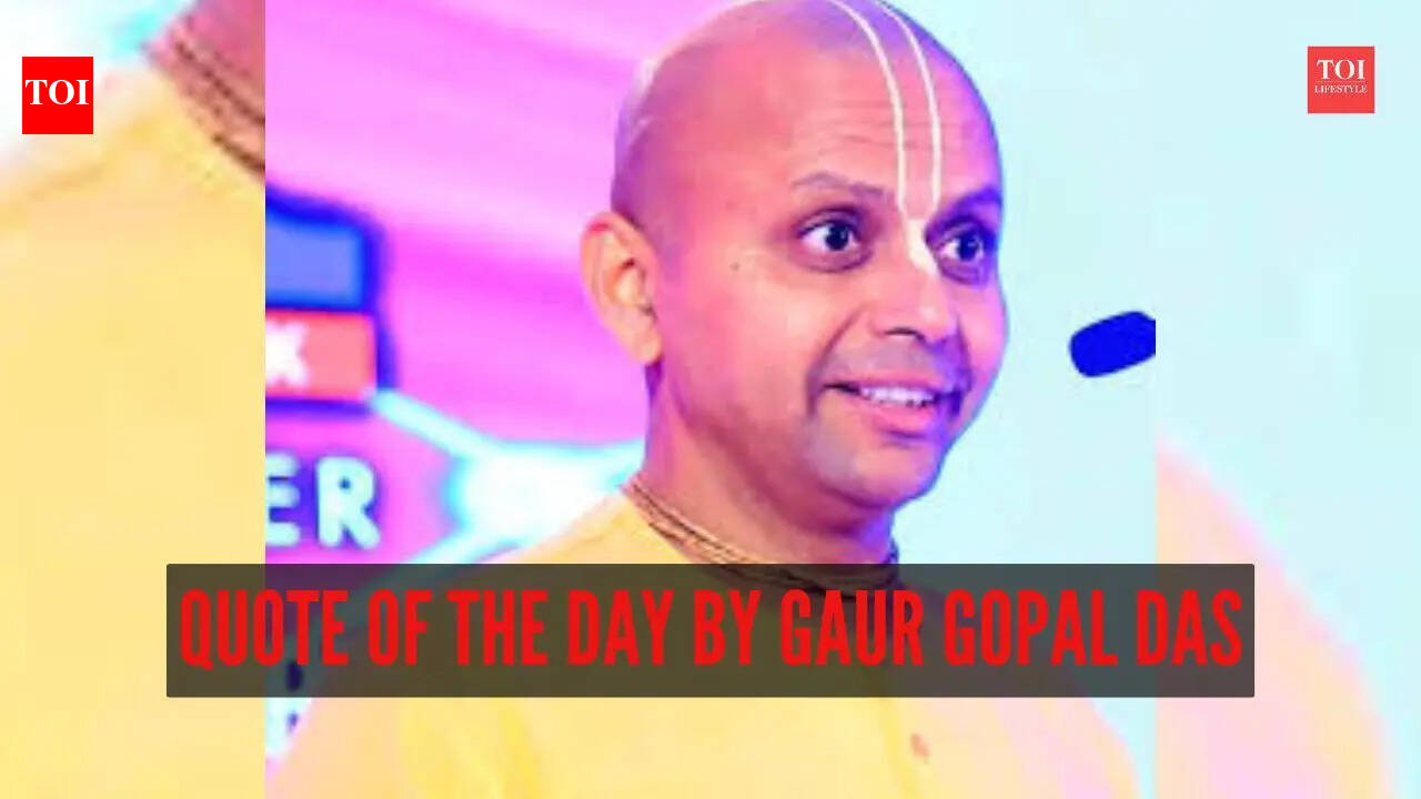 Gaur Gopal Das Quote: Quote of the day by Gaur Gopal Das: "Feeling peaceful, happy and content is not about avoiding challenges in our life, but about how..."