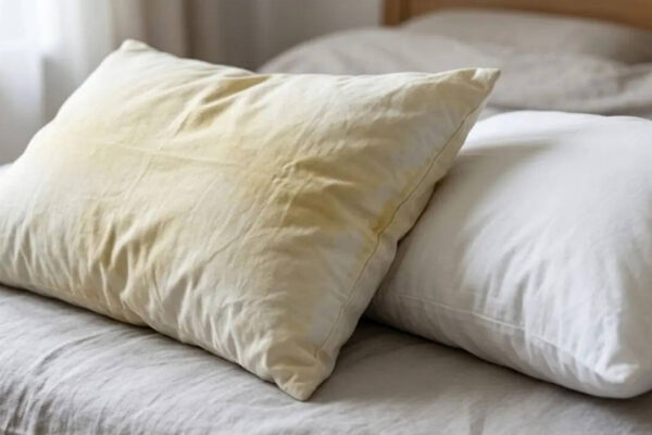 Best homemade solutions for cleaning yellow pillows |