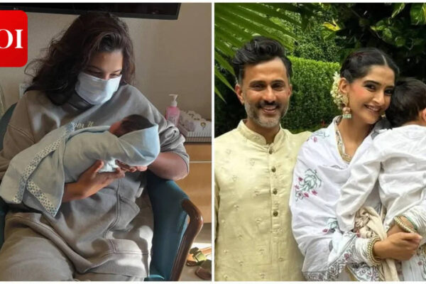 Rhea Kapoor shares first glimpse of Sonam Kapoor, Anand Ahuja’s newborn baby boy; Anil Kapoor, Sonakshi Sinha, Farah Khan react |