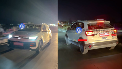 Volkswagen Taigun Facelift Spied : 2026 Volkswagen Taigun facelift spied testing: Gets these changes |