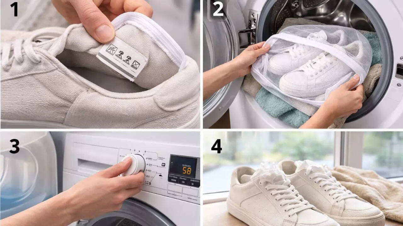 Your sneakers look dirty? Try this simple washing machine trick to make them look new again |