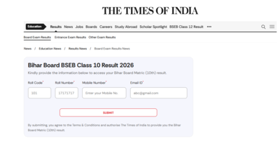 BSEB class 10 result 2026 out: How to check Bihar Matric results on TOI portal