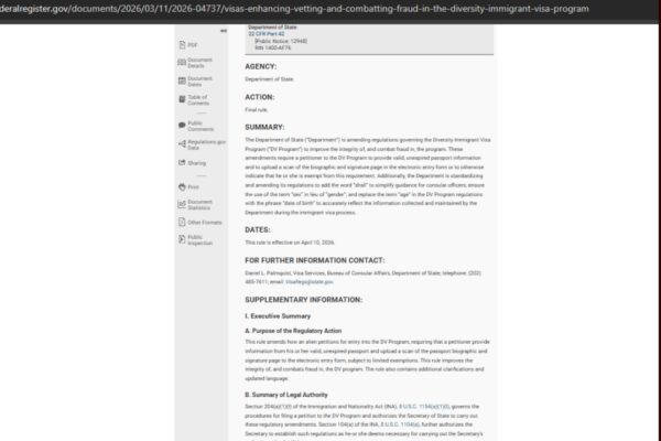 US tightens Green Card lottery rules; passport upload required from this date |