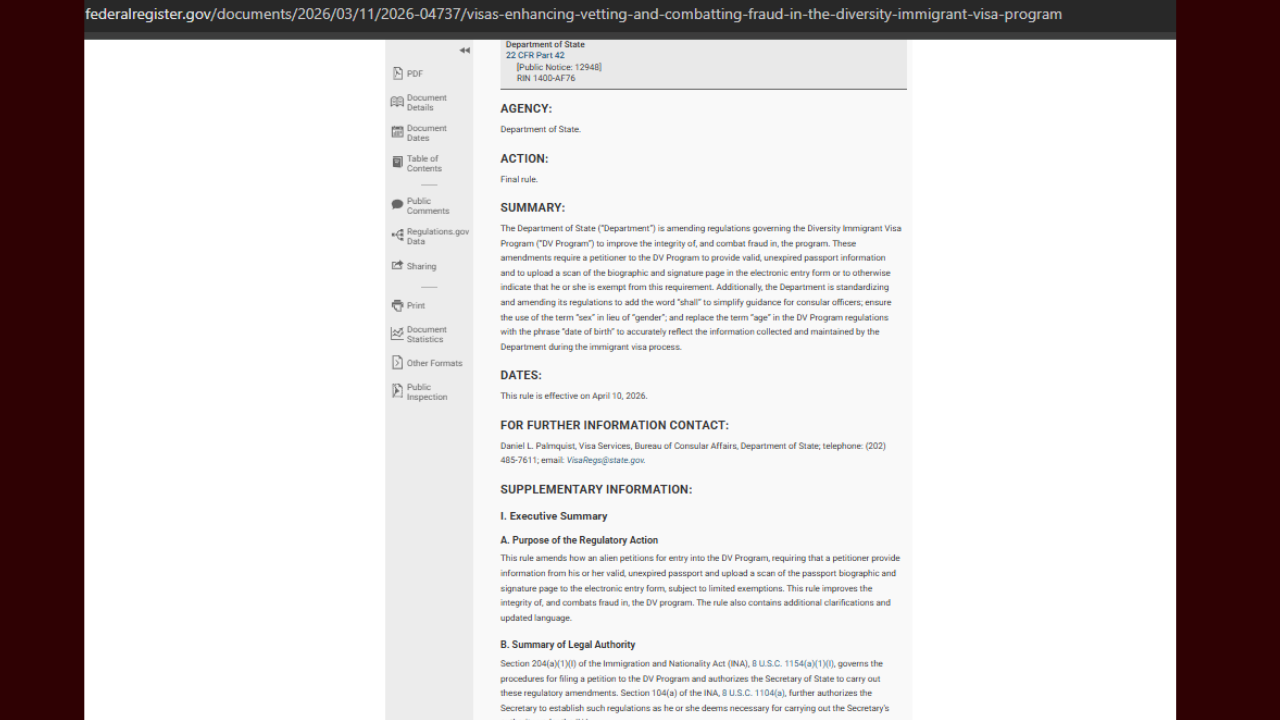 US tightens Green Card lottery rules; passport upload required from this date |