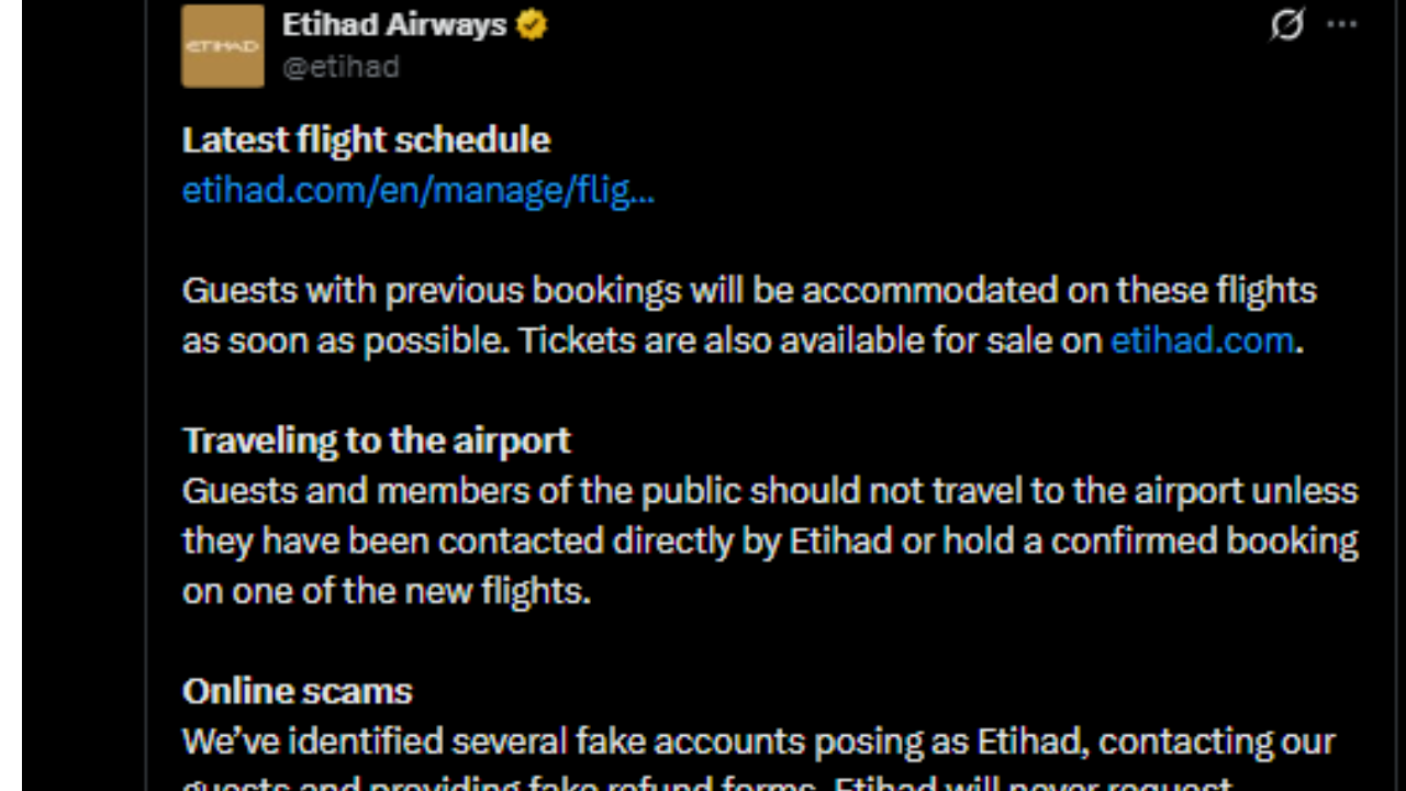 UAE travel update: Flight operations resume partially; Etihad, flydubai, Air Arabia, Emirates revise schedules |