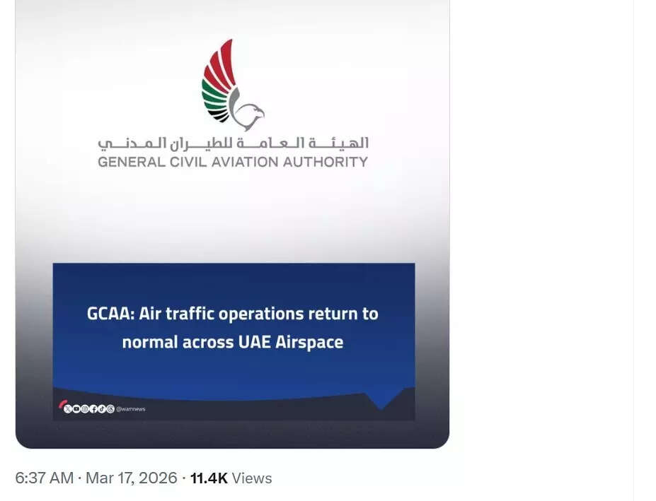 Dubai Airports Update 17 March: UAE airspace returns to normal after a temporary precautionary closure; flights resume after regional security alert