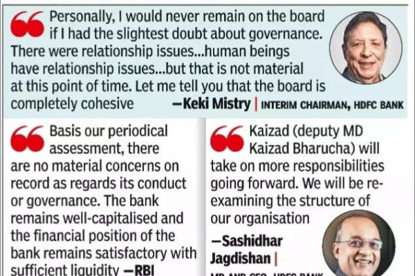 HDFC board, RBI, govt enter firefighting mode