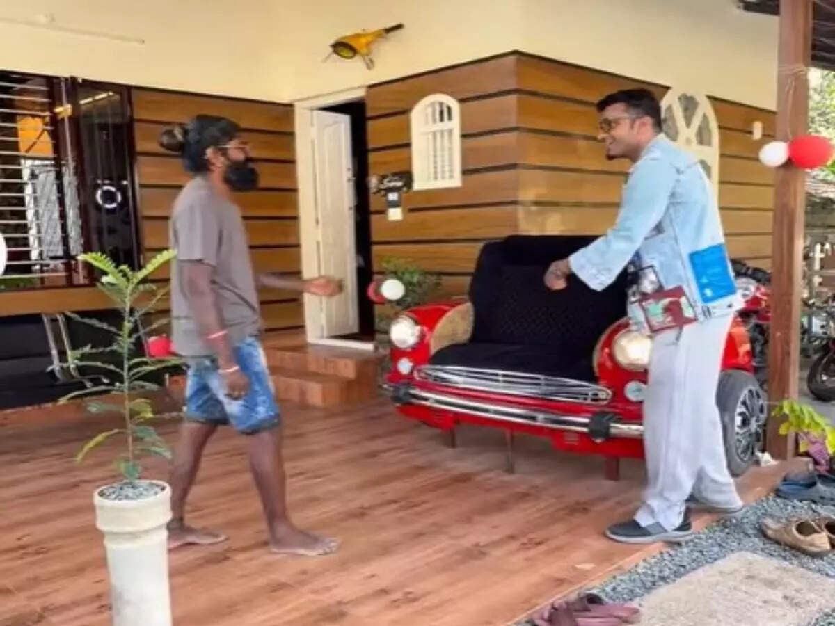Step inside this unique Kerala home built with old car and bike parts; every automobile lover’s dream |