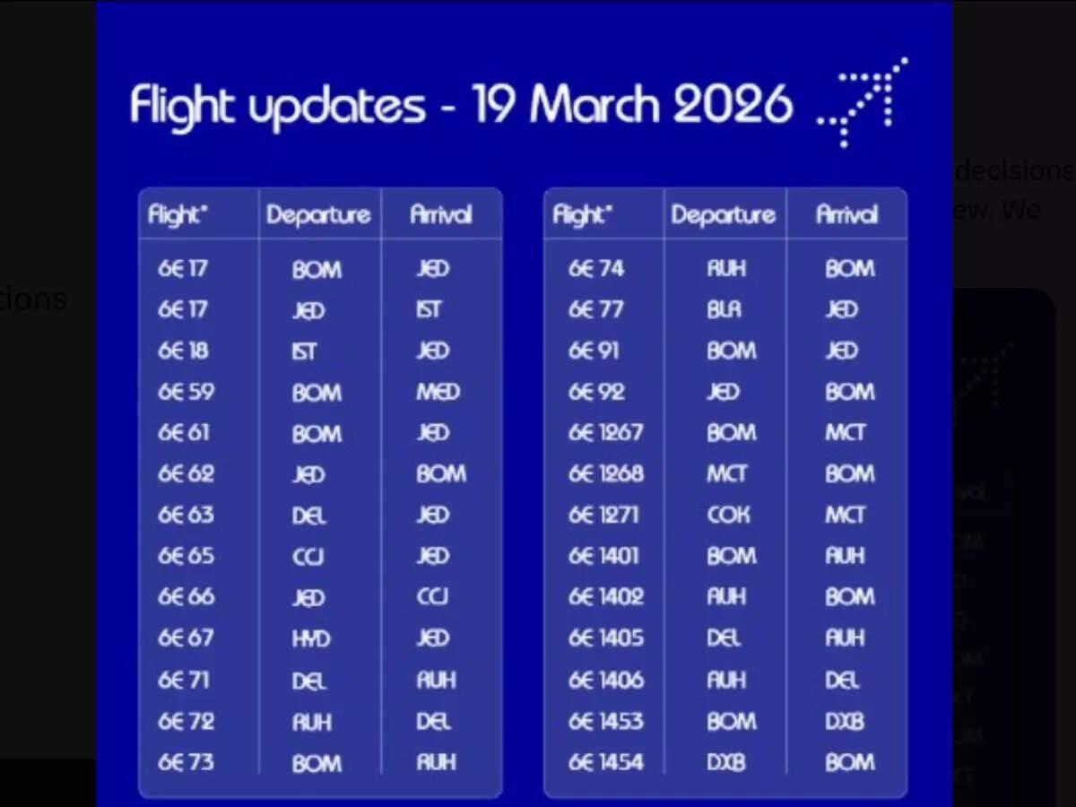 Dubai Airports update March 19: Air India schedules 48 West Asia flights; IndiGo resumes Dubai operations