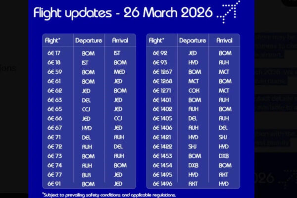 Dubai Airports News: Dubai Airports Update March 26, 2026: Air India, Air Asia to operate 32 flights; IndiGo issues fresh travel advisory for flyers