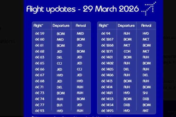 Dubai Airports Update March 29, 2026: Air India Group to run 30 flights; IndiGo says “we stand with you to ensure your travel plans remain as smooth as possible”