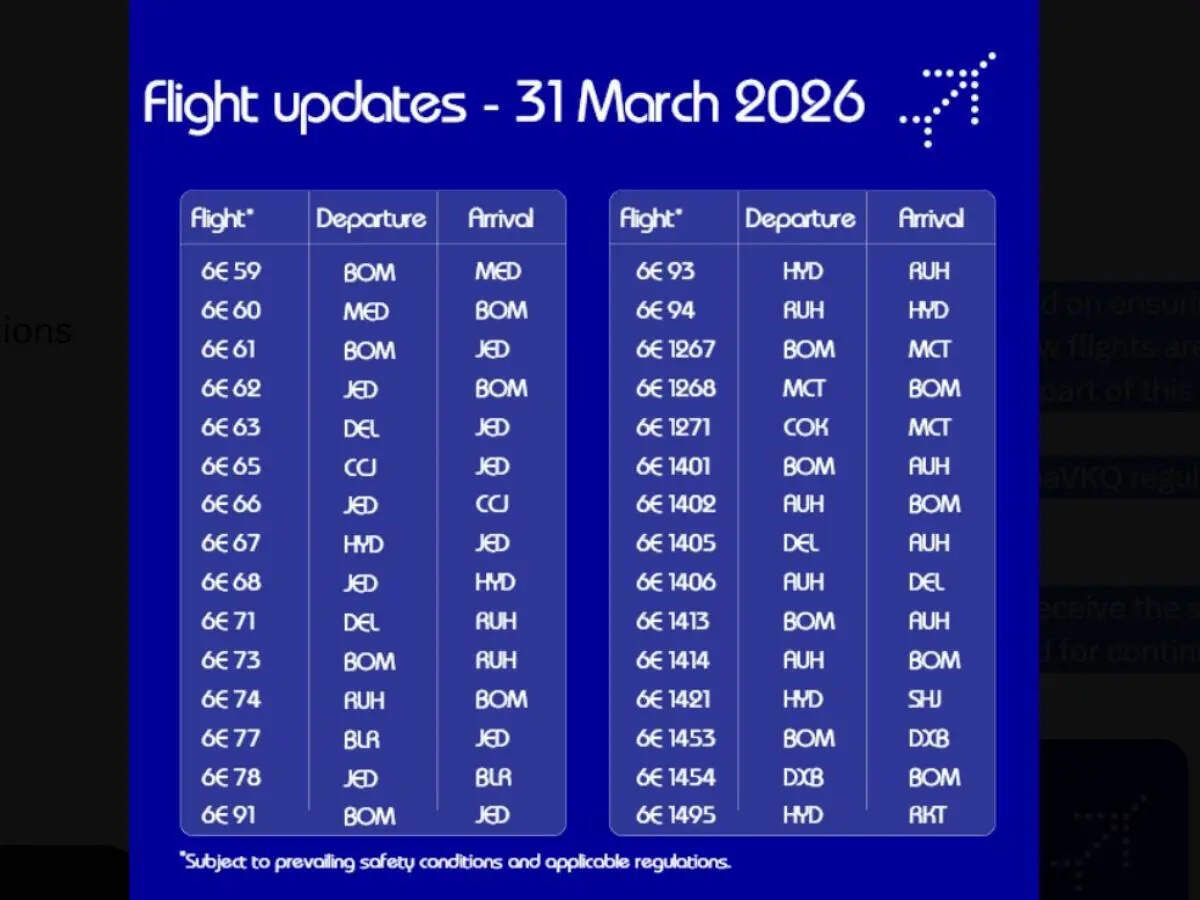 Dubai Airports Update March 31: IndiGo, Air India continue operations; Qatar Airways, Lufthansa and other airlines also issue advisories