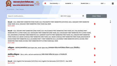 MCBU semester results December 2025 released at mcbu.ac.in for MA, MSc, MCom and law courses; check direct link here