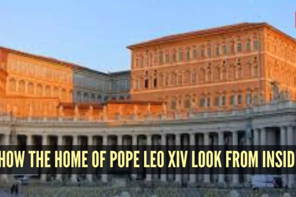 How does the home of Pope Leo XIV , the Apostolic Palace look from inside