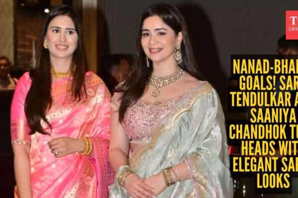 Sara Tendulkar steps out with new bhabhi Saaniya Chandhok after Arjun Tendulkar’s wedding; their saree looks steal the spotlight