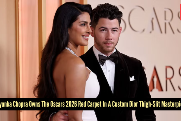 Priyanka Chopra Jonas turns the Oscars 2026 into her personal runway in a custom Dior thigh-slit gown, and Nick Jonas has to be her best accessory