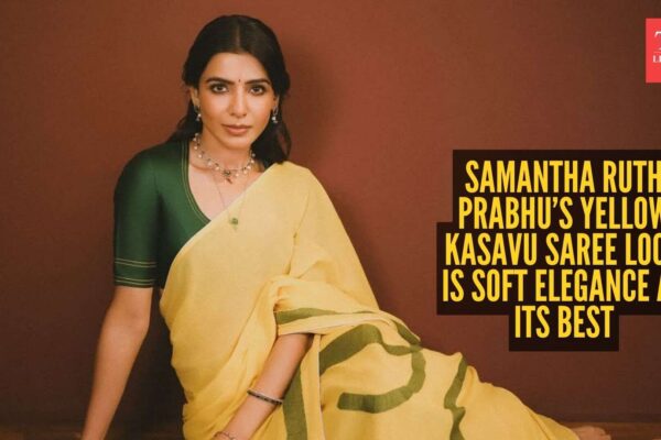 Samantha Ruth Prabhu’s ‘Bapu Bomma’ look in a yellow kasavu saree is pure soft-girl elegance