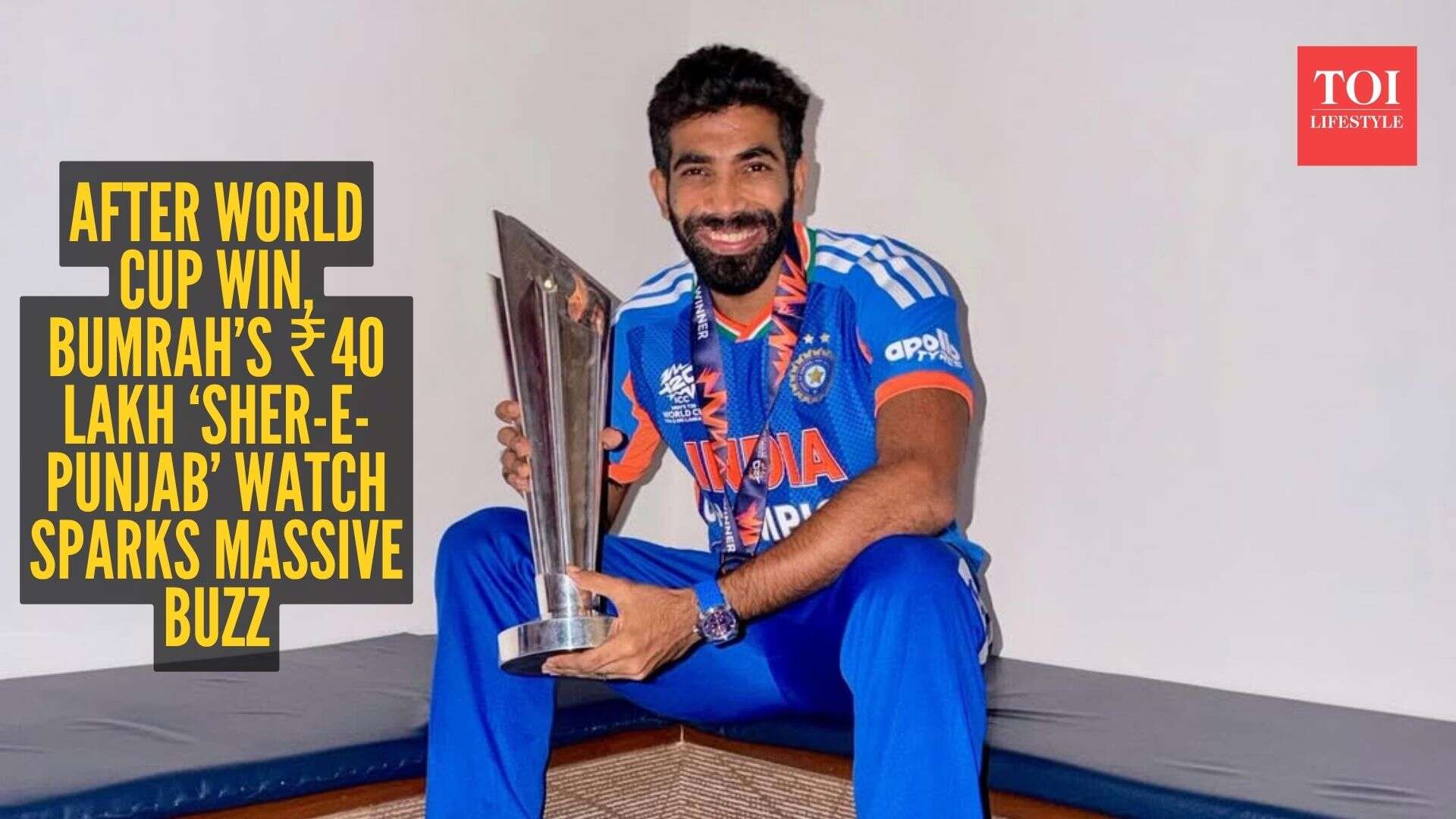 Jasprit Bumrah’s ₹40 lakh ‘Sher-e-Punjab’ watch goes viral post World Cup