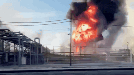 Watch: Fire erupts after explosion at Texas refinery; residents told to stay indoors