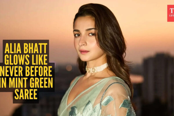 Alia Bhatt’s mint green saree look is so dreamy, fans are calling her a Disney princess