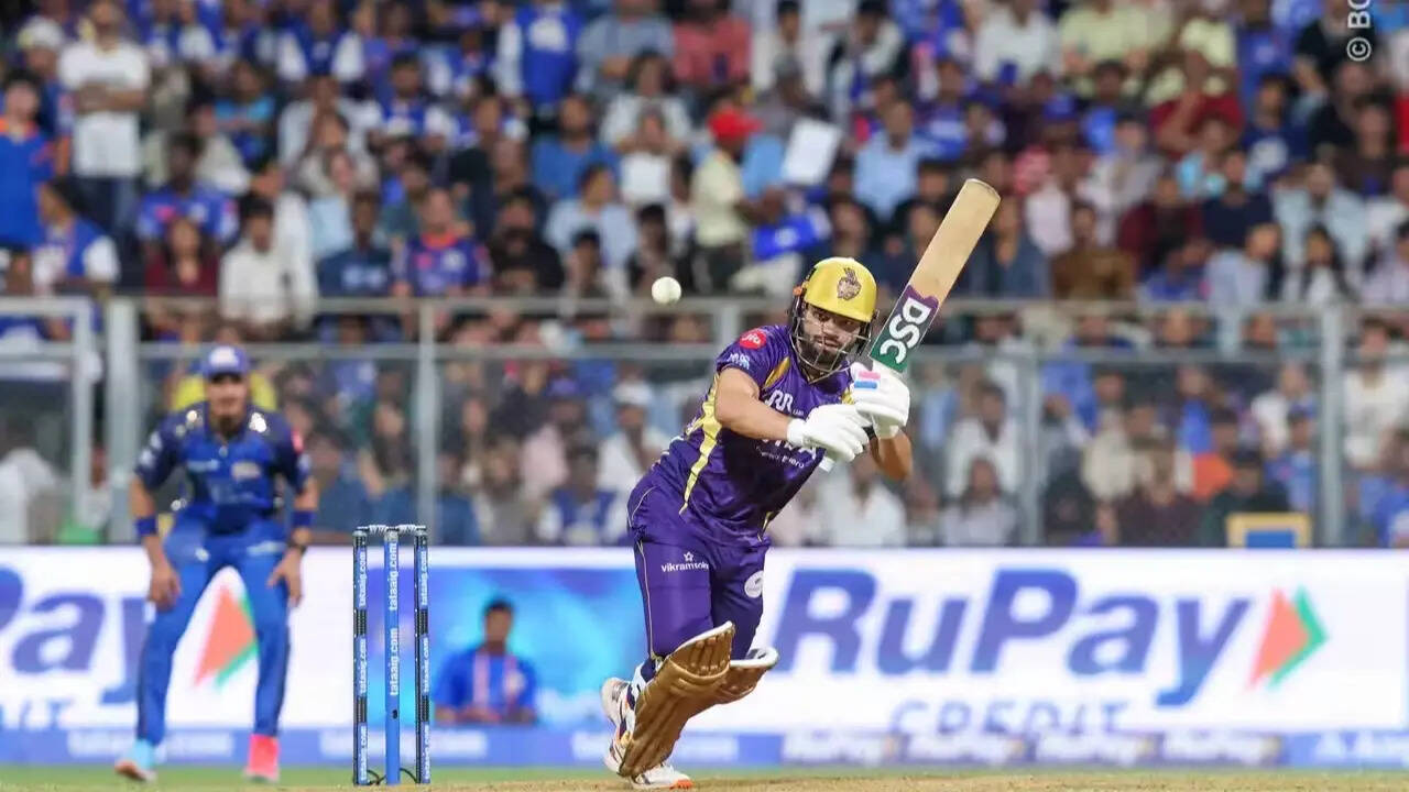 MI vs KKR Live Score, IPL 2026: Rinku Singh, Angkrish Raghuvanshi crucial as KKR target big finish