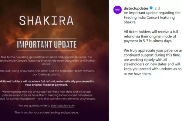 Shakira’s India gig postponed, no new dates announced yet; fans left disappointed |