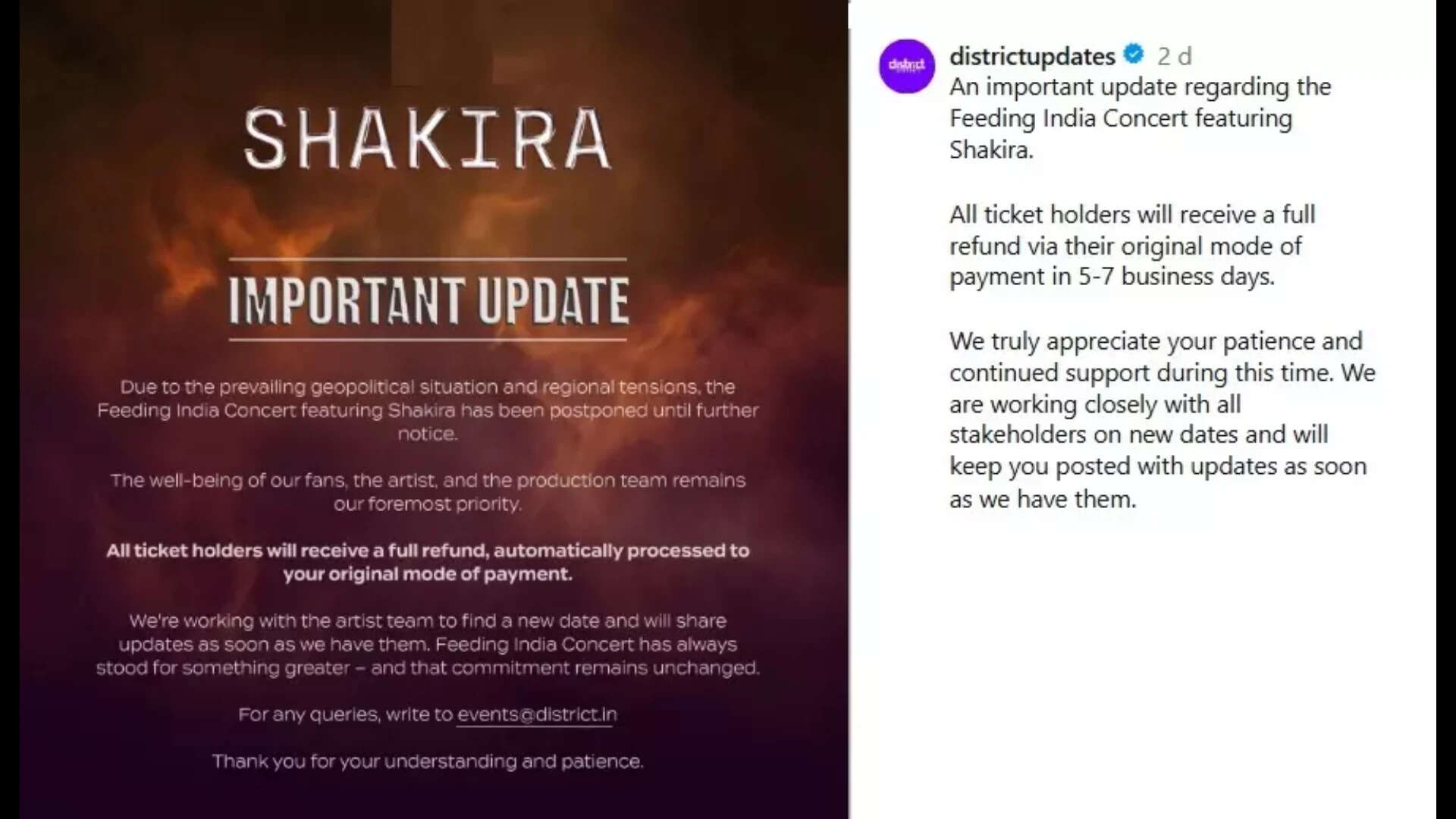 Shakira’s India gig postponed, no new dates announced yet; fans left disappointed |