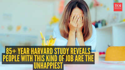 85+ year Harvard study reveals people with THIS kind of job are the unhappiest