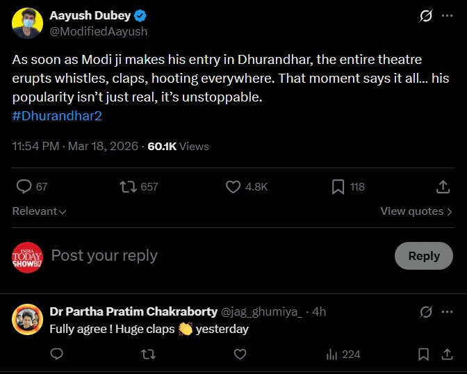 Dhurandhar 2: PM Narendra Modi's scenes in Ranveer Singh's 'Dhurandhar: The Revenge' make crowds whistle, clap, hoot, VIDEOS go viral | Hindi Movie News