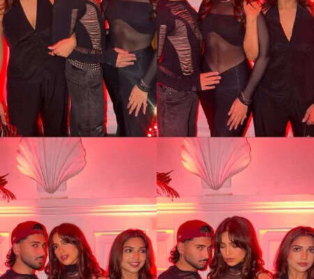 Orry, Bhumi Pednekar, and Khushi Kapoor stun in black beauty vibes at epic bash - Pics Inside |