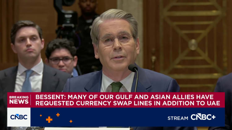 Bessent defends U.S. dollar swap lines as Iran war harms global finances