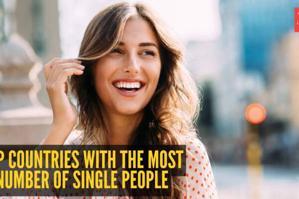 Top 5 countries with the most number of single people