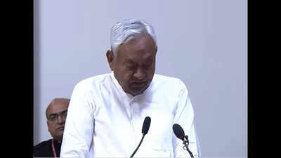 Nitish Kumar takes oath as Rajya Sabha MP | India News